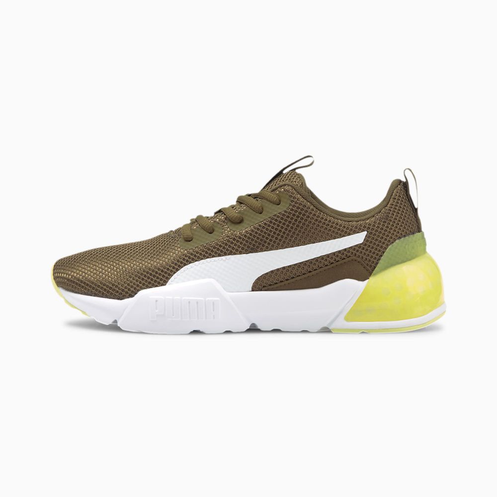 Puma CELL Vorto Gleam Női Edzőcipő - Olivazöld/Fehér ( Hungary - NELYC6540 )